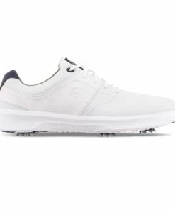 FootJoy FJ Contour Spiked Shoes, White (Spiked)