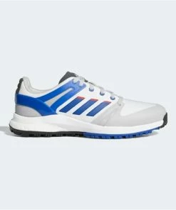 Adidas EQT Spikeless WIDE Golf Shoe, White/Blue