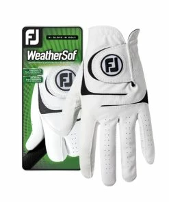 Footjoy Men's WeatherSof White Golf Gloves (prior Gen)