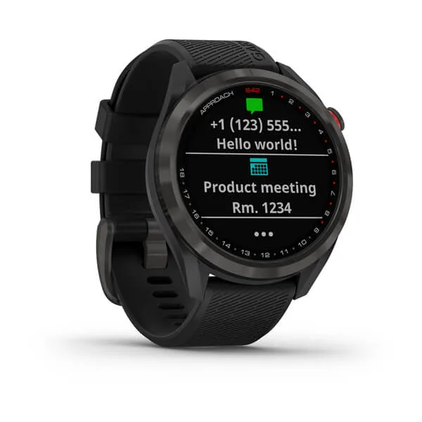 Garmin Approach S42 – Carbon Grey W/Black Watch 10 Garmin Approach S42 – Carbon Grey W/Black Watch - Image 8